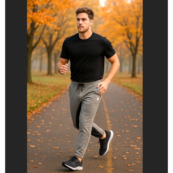 Brooklyn BKLYN Athletics 2.0 Jogger Sweatpants Men’s XL Gray Drawstring Pockets - Picture 1 of 10